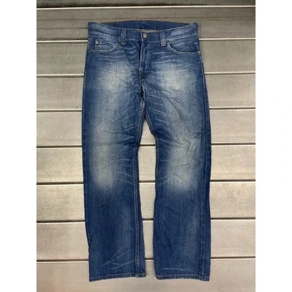 Levi's Men's Straight Jeans - Blue - Picture 1 of 16